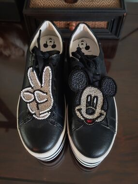MOA Master of Arts x Disney leather platform sneakers